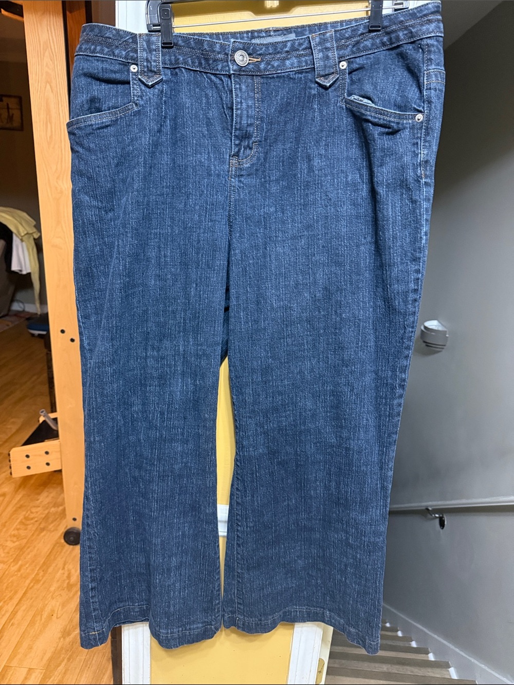 Venezia Stretch Trouser Jeans Dark Wash Wide Leg Plus Size 3   22w/24w y2k Boho